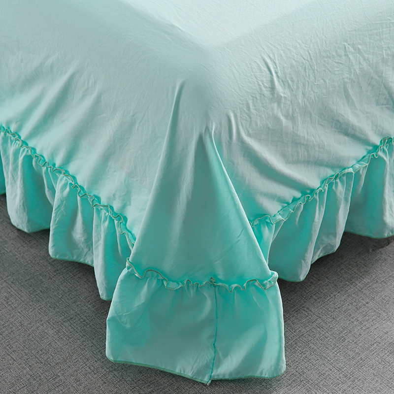 1/3Pc Korean Princess Ruffles  - Embroidery Quilt Cover ulasan dan harga