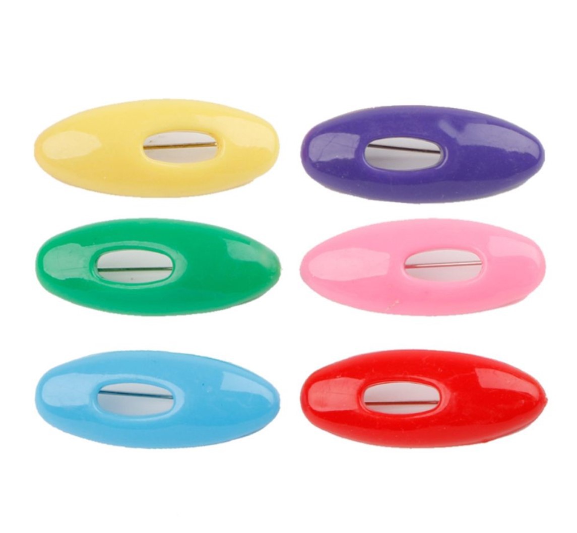 12Pcs Plastic Safety Brooch Pi - Embroidery Eyebrow ulasan dan harga