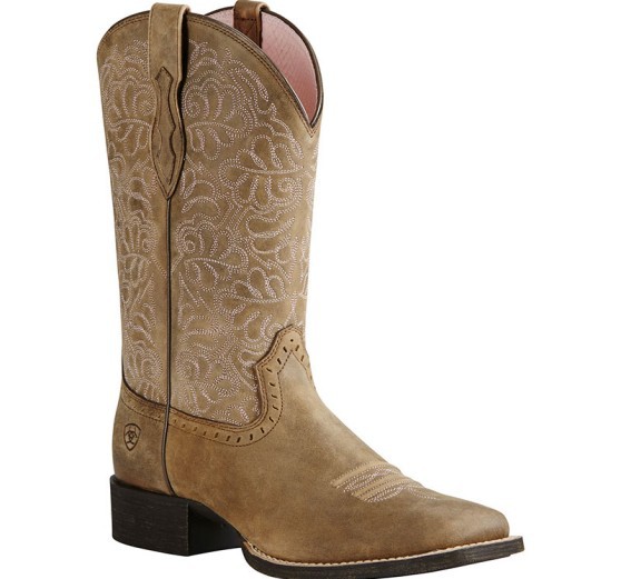 Men's Brown Leather Cowboy Boo - Embroidery Free Pattern ulasan dan harga