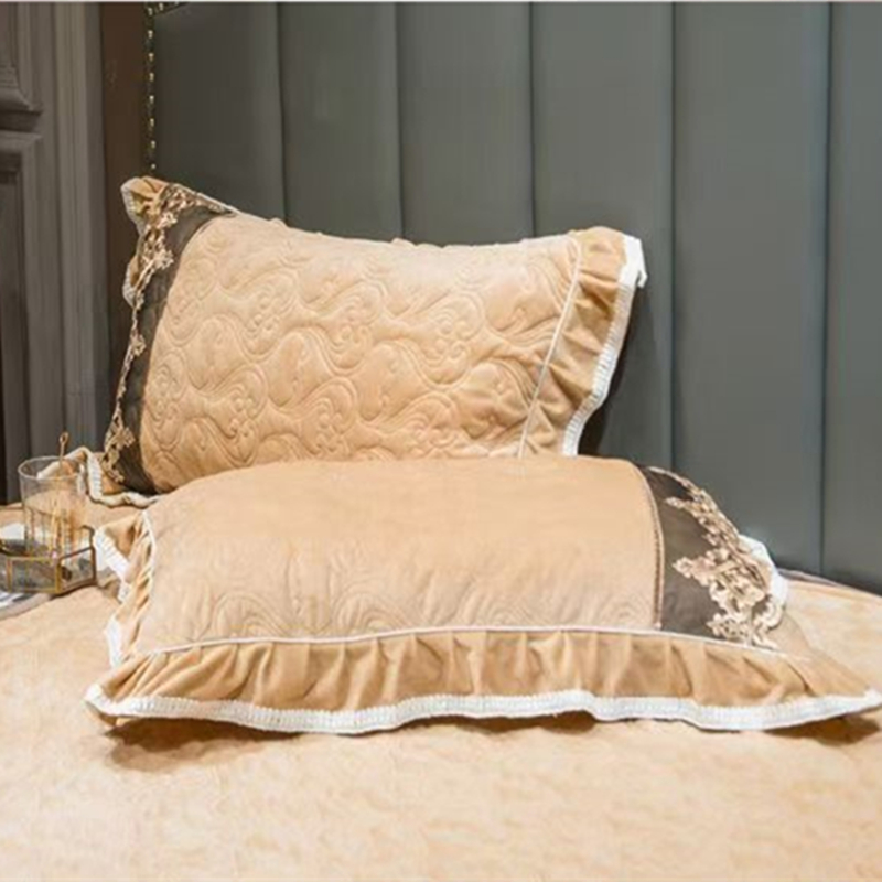 Luxury European Crystal Velvet - Embroidery Quilt Cover ulasan dan harga