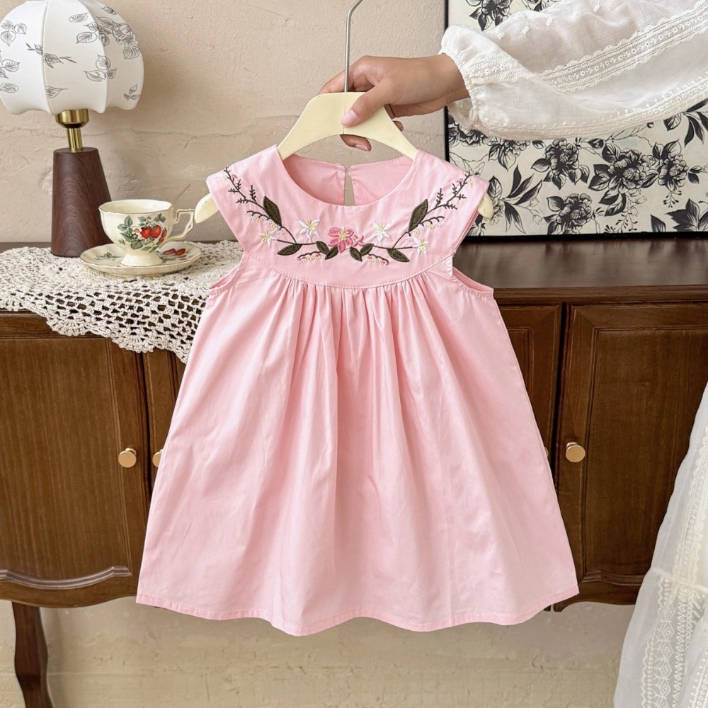 2-7-year-old Korean Version Su - Embroidery Yellow Flower ulasan dan harga