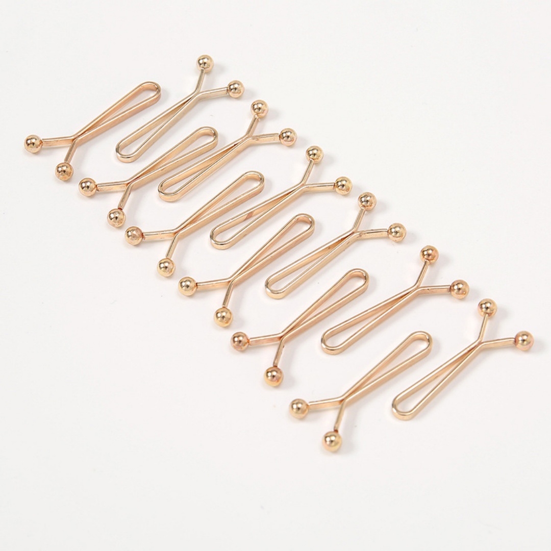 Wholesale 12pcs/Bag Scarf Clip - Embroidery Eyebrow ulasan dan harga