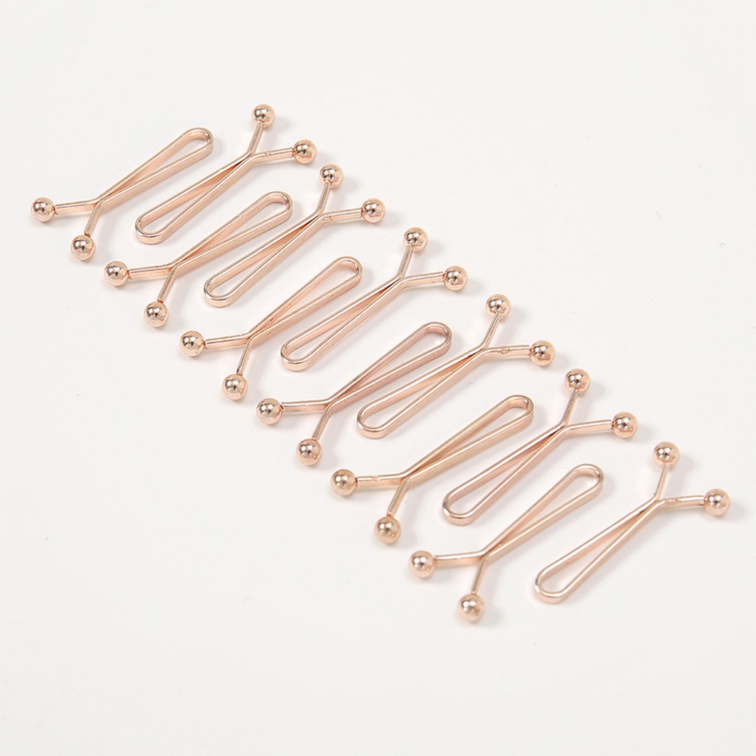 Wholesale 12pcs/Bag Scarf Clip - Embroidery Eyebrow ulasan dan harga