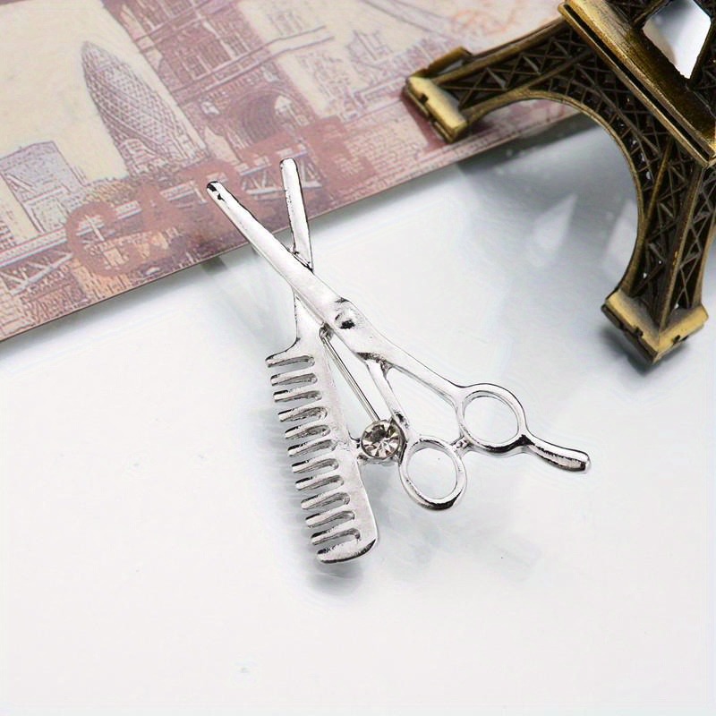2Pcs Crystal Comb Scissors Bro - Embroidery Eyebrow ulasan dan harga