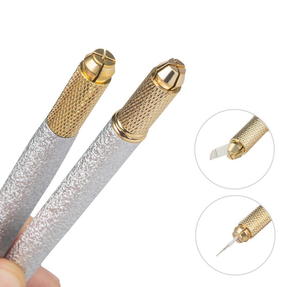 1pcs Microblading Double End M - Embroidery Eyebrow ulasan dan harga