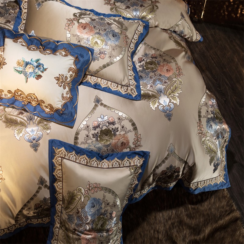 4/6/10Pcs Bedding Set Elegant  - Embroidery Quilt Cover ulasan dan harga
